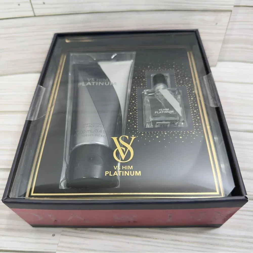 NWT 2 PIECE VICTORIA’S SECRET VS HIM PLATINUM GIFT SET